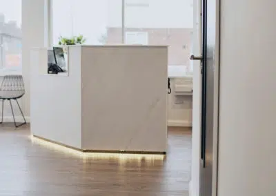 LED Dental Lighting Projects Reception Furniture