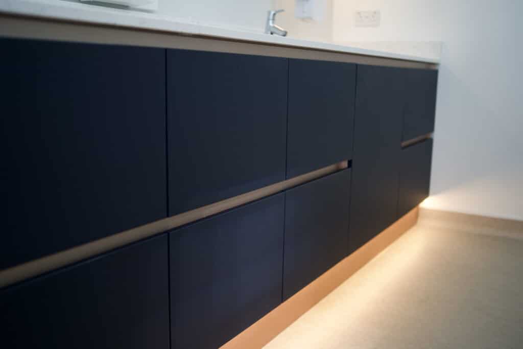 Cabinetry Anglian dental project lighting