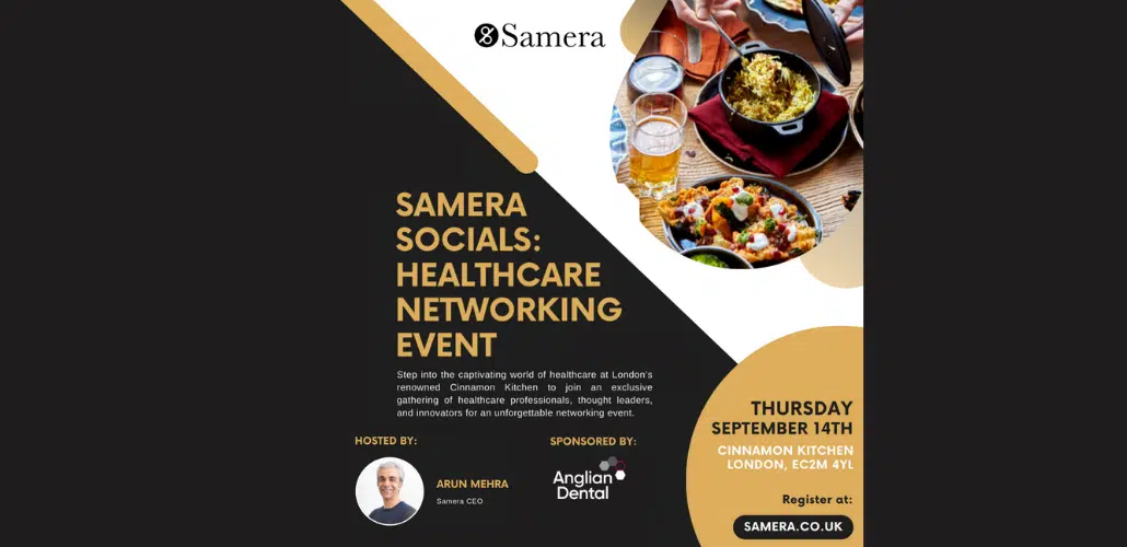 Join us at the next Samera Social – Thursday 14th September