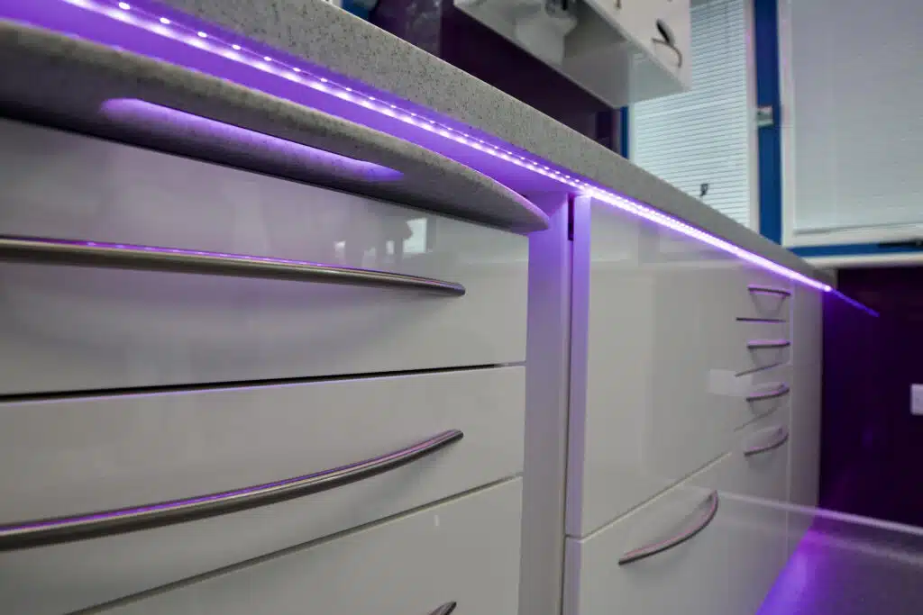 Anglian dental surgery project Cabinetry Anglian dental project lighting