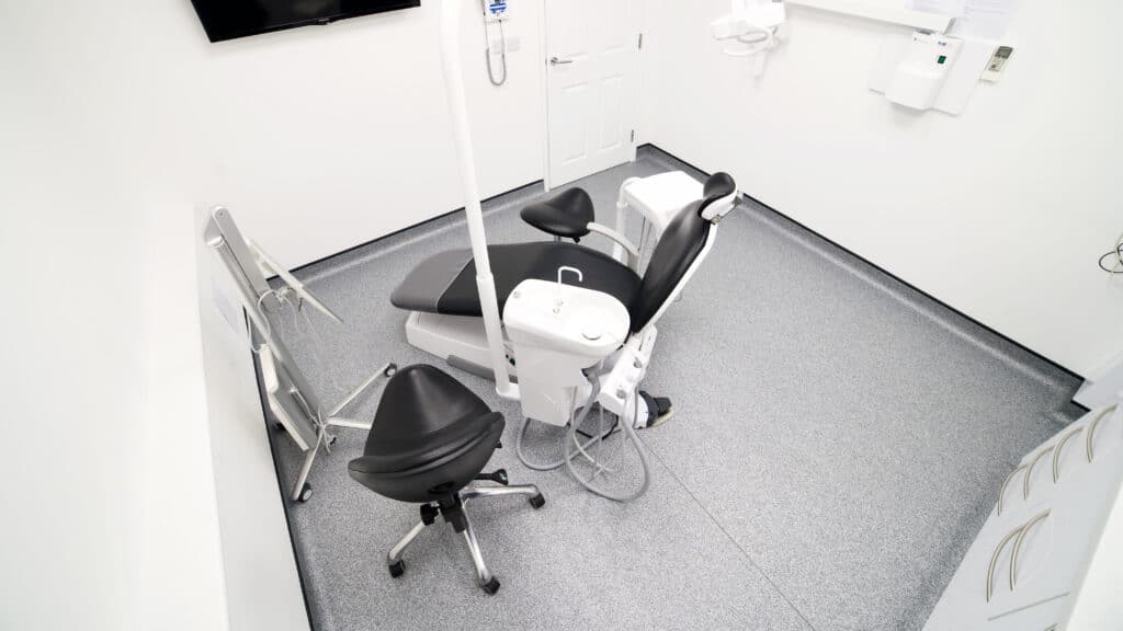 Belmont Eurus S6 Chair in Ash Grey Anglian Dental Surgery Project Anglian Dental project flooring