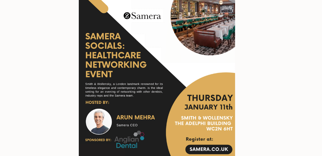 Join us at the next Samera Social – Thursday 11th January