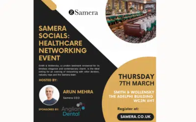 Join us at tomorrow’s Samera Social – Thursday 7th March